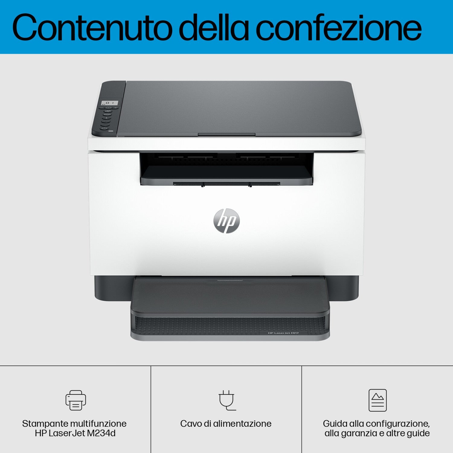 HP LaserJet Stampante multifunzione M234d Grigio
