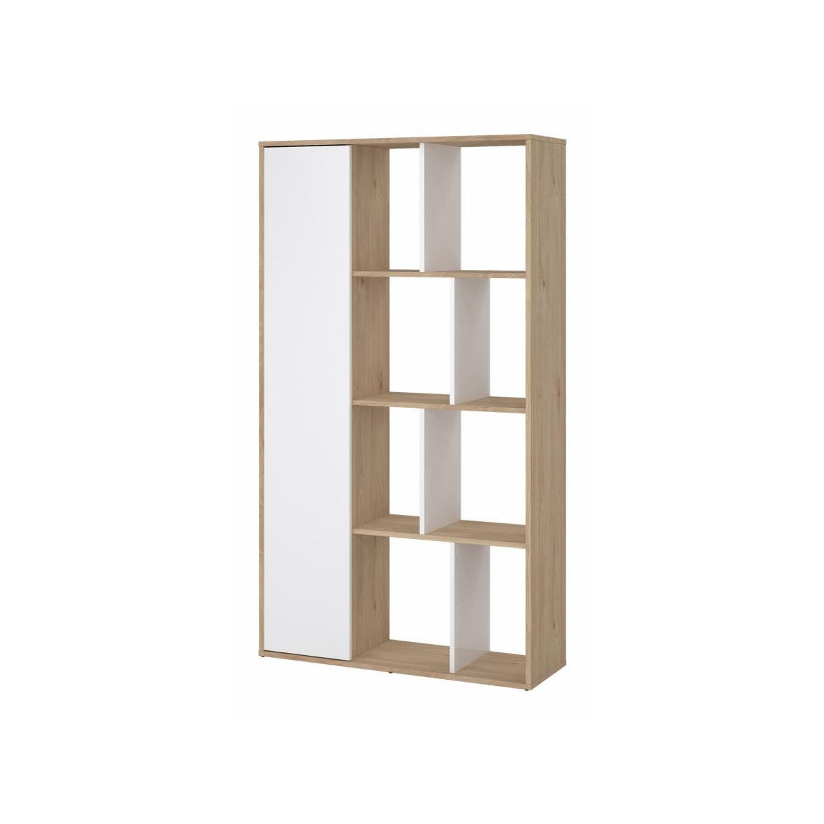 Tvilum 71739hluu Libreria Jackson Hickory / Bianco lucido