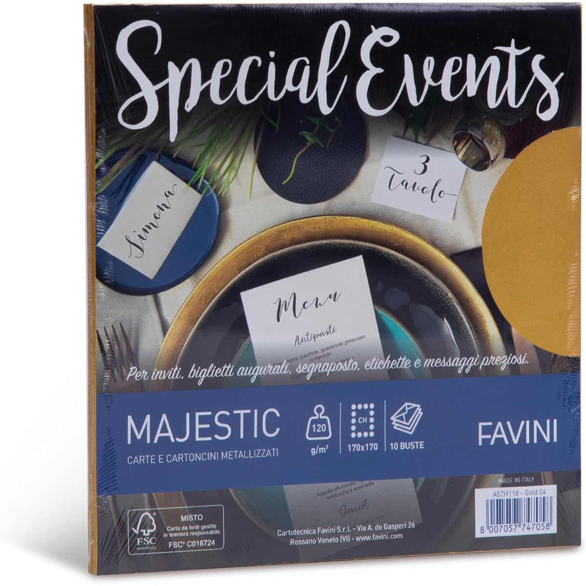 Favini A57H118 busta Oro 10 pz