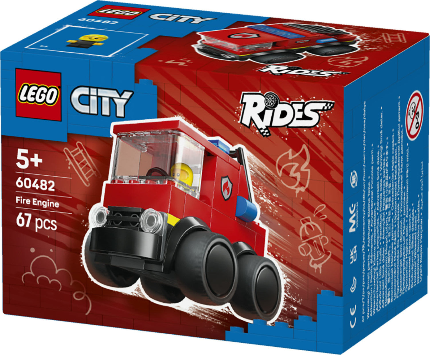 LEGO City Camion dei Pompieri 60482 Set da Costruzione 67 Pezzi per Bambini dai 5 Anni