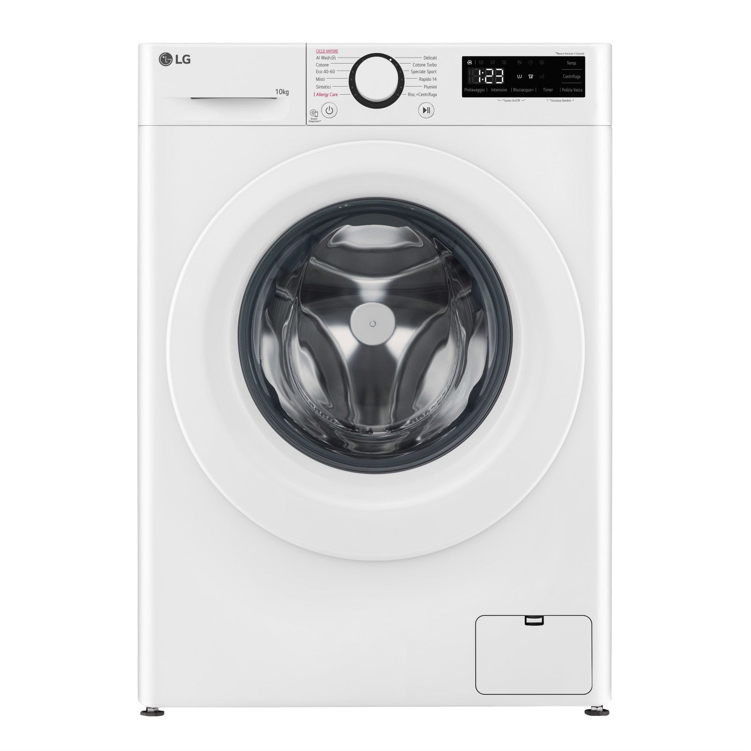 LG F4R3010NSWW Lavatrice 10kg AI DD Classe A 1400 giri Lavaggio a Vapore Bianco