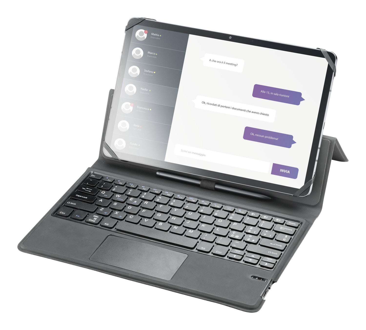 Cellularline Keyboard Case Tablet fino a 11 pollici Nero