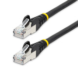 StarTech.com Cavo Ethernet CAT 6a - 1,5m - Nero - Cavo di rete LAN Low Smoke Zero Halogen (LSZH) - 10GbE 500MHz 100W PoE - Filo/Cavo patch schermato S/FTP con spinotto RJ45 antigroviglio e rilievi di trazione