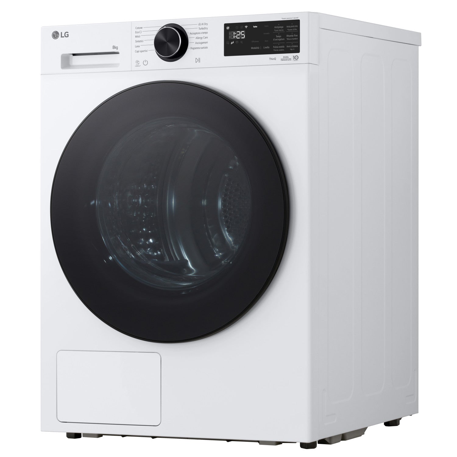 LG RNX5008TLB Asciugatrice Intelligente AI Dry 8 kg Classe B Bianco