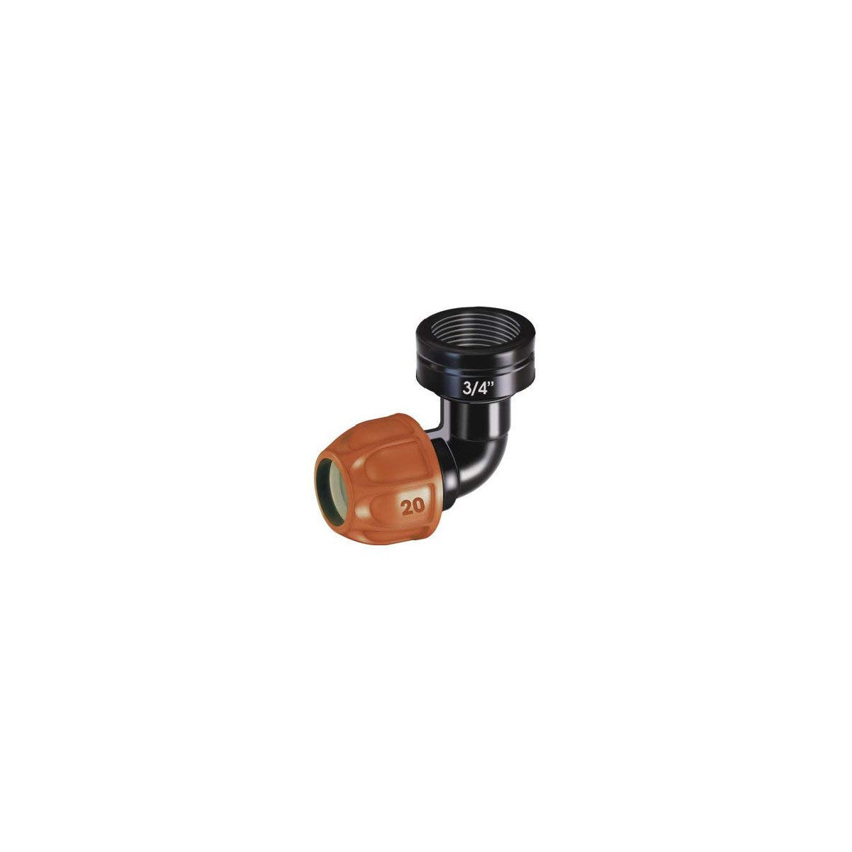 Claber Raccordo A Gomito Ø 20 Mm Filetto 3/4" F