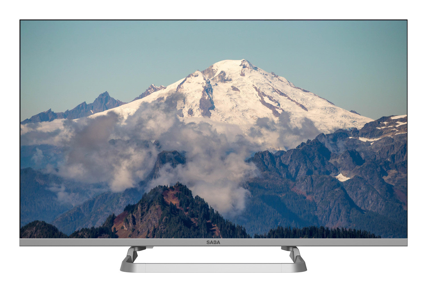 SABA SA32M10 TV 32" HD READY, Triplo tuner DVBT2/C/S2 HEVC MAIN10, Certificato TivuSAT, Piedistallo centrale, Dolby Audio