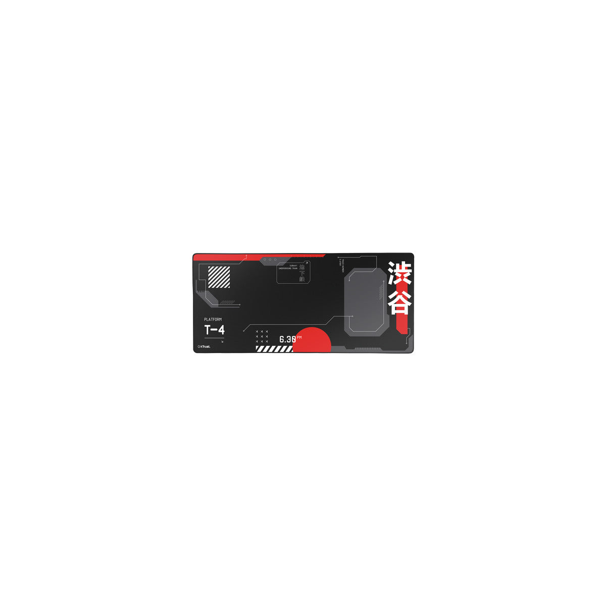 Trust GXT 759 XXL Tappetino per mouse per gioco da computer Nero, Rosso