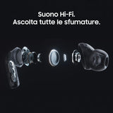 Samsung Galaxy Buds4 Pro, White, Corpo in metallo, Altoparlante a 2 vie e doppio amplificatore, Chiamate cristalline, Audio a 360 , ANC migliorata, Controllo adattivo del rumore, Connessione senza interruzioni e One UI, AI pronto ai comandi vocali