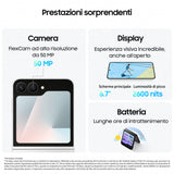 Samsung Galaxy Z Flip7 FE Smartphone AI, RAM 8GB, 128GB, Display 3,4pollici Super AMOLED/6,7pollici Dynamic AMOLED 2X, Fotocamera 50MP, Black