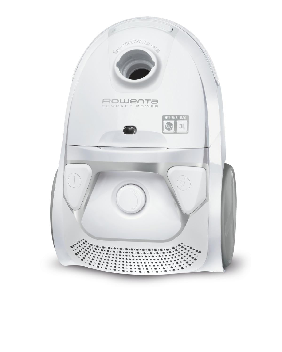 Rowenta RO3927EA Compact Power Aspirapolvere con Filo e Sacco 3 Litri Bianco