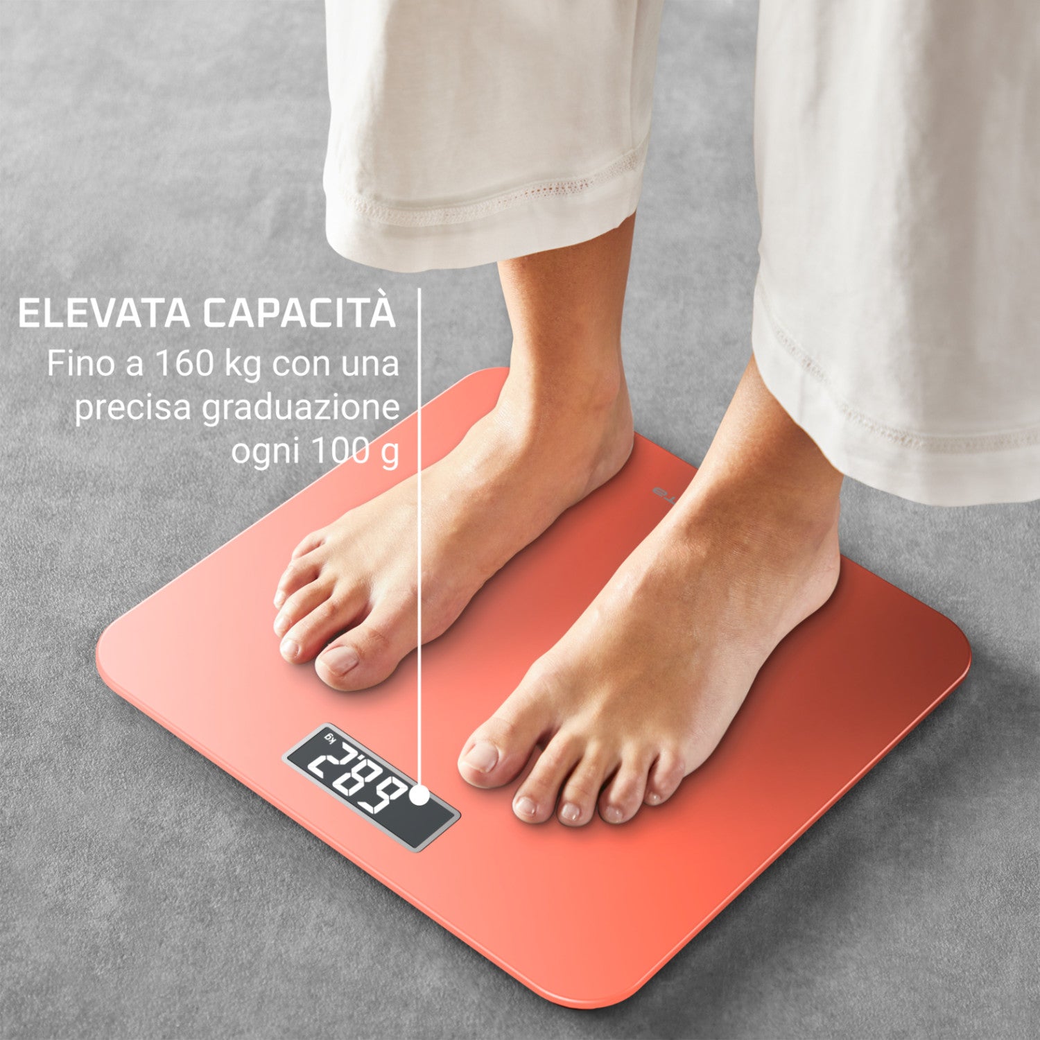 Rowenta Premiss 2.0, Bilancia da Bagno, Display LCD Facile da Leggere, Scenario, BS1803