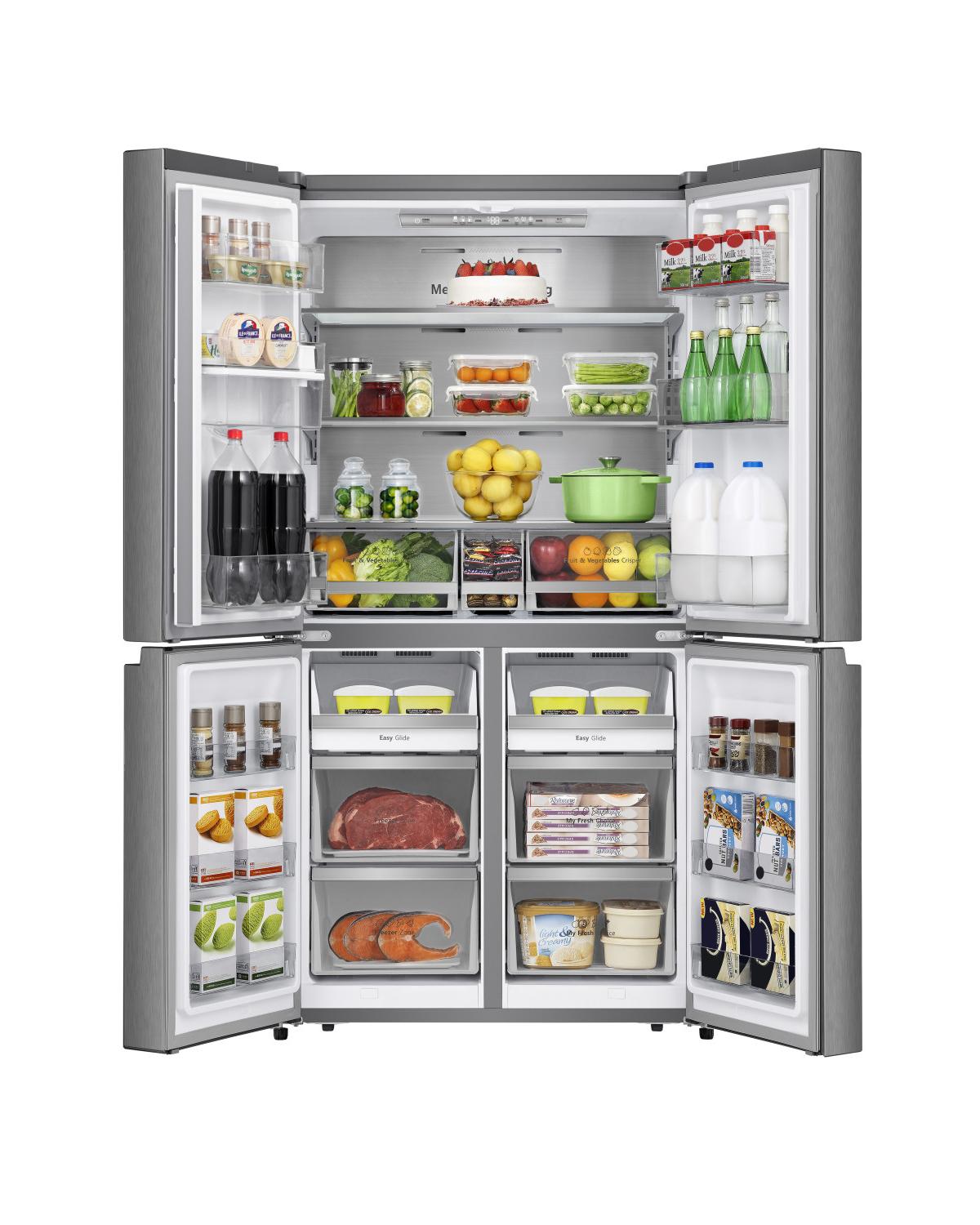 Hisense RQ758N4SWSE frigorifero side-by-side Libera installazione 606 L E Acciaio inox