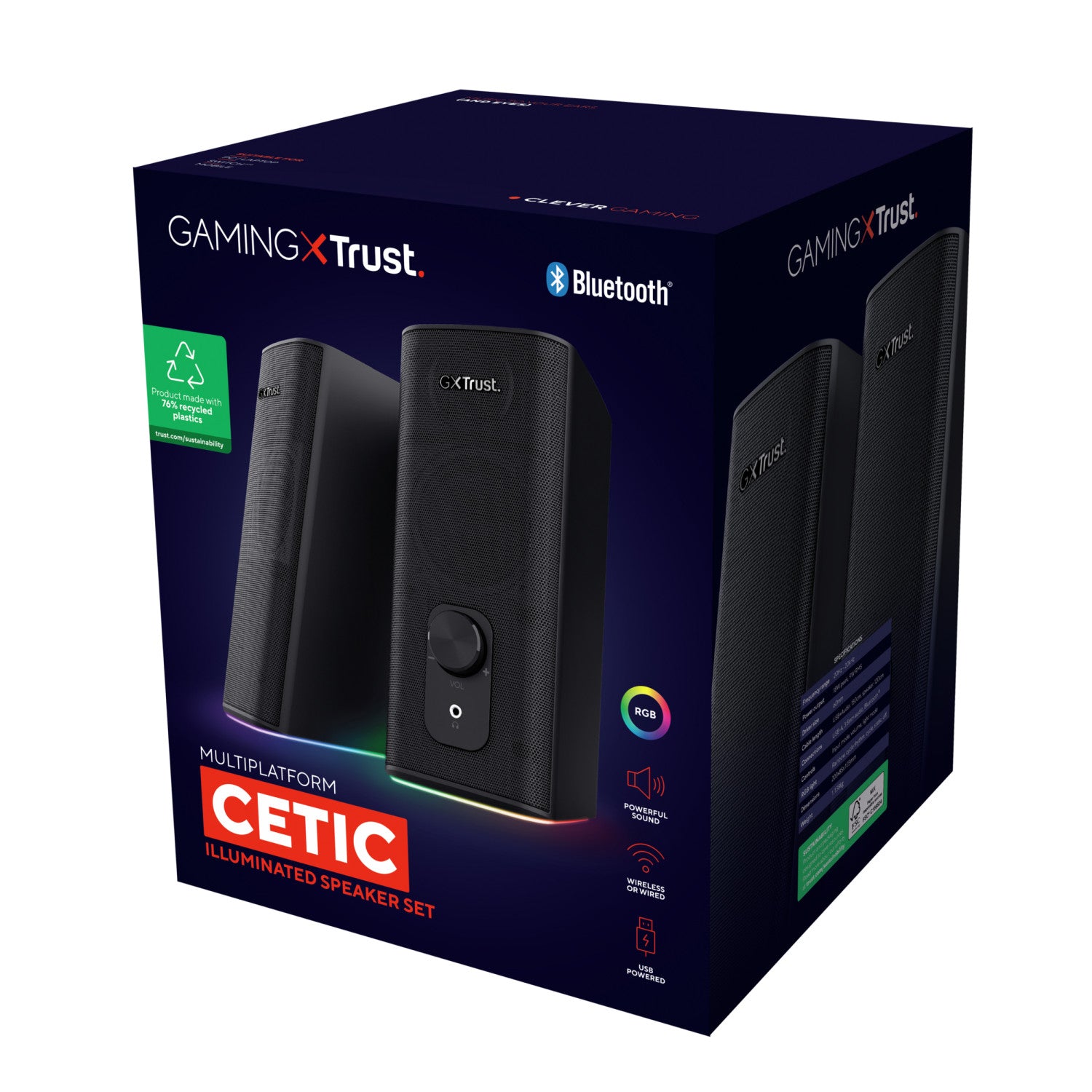 Trust 24970 GXT612 CETIC Altoparlante Con Cavo e senza Cavo 18 W Nero