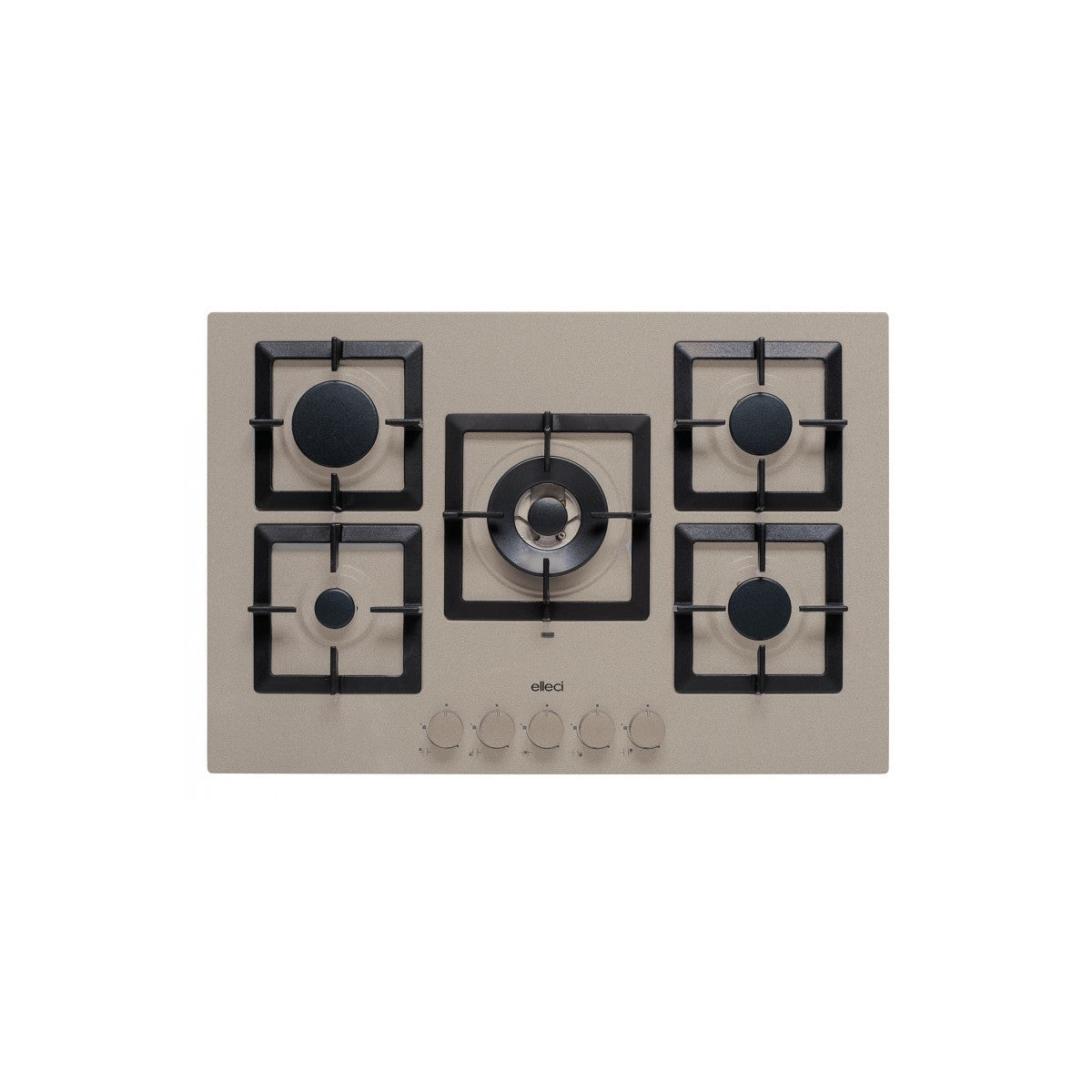 Elleci Plano 75 TCC piano cottura Grigio Da incasso 75 cm Gas 5 Fornelli