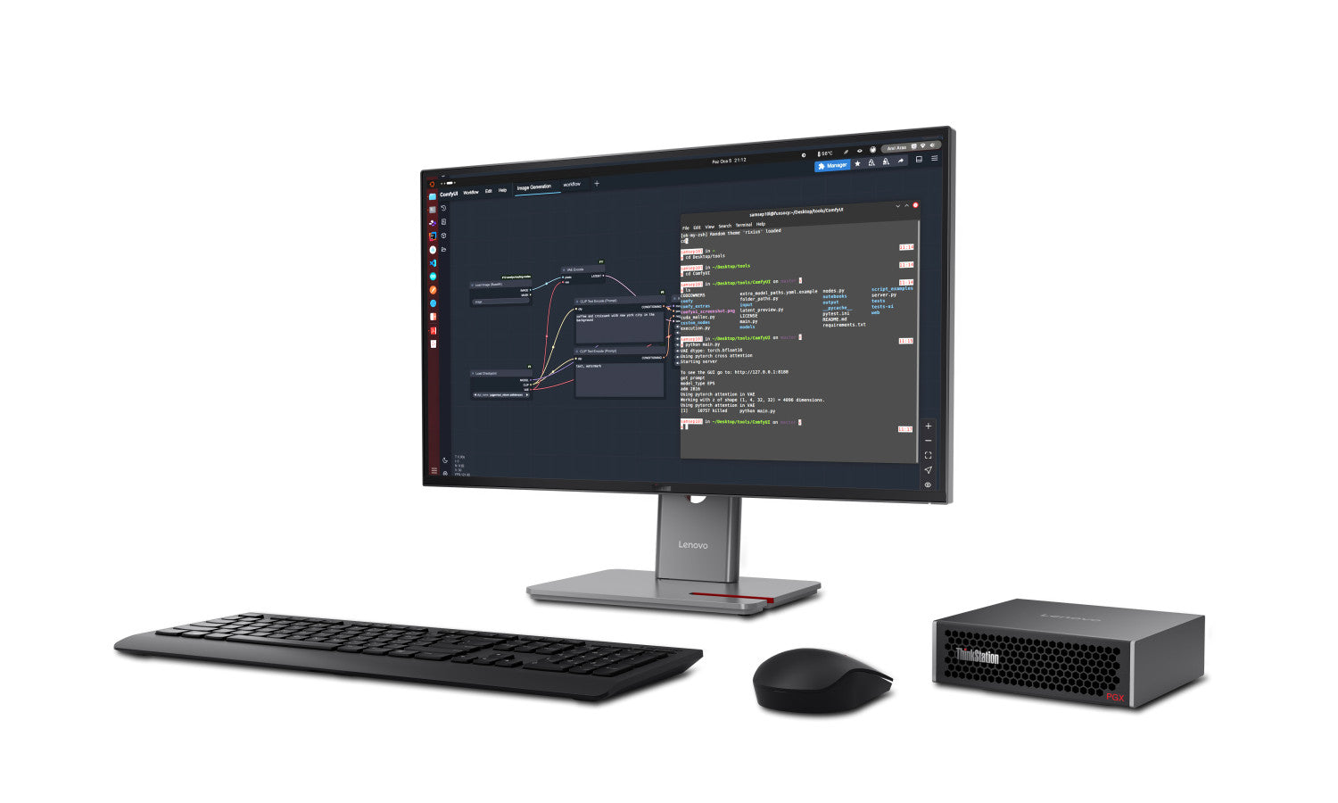 Lenovo ThinkStation PGX GB10 128 GB LPDDR5x-SDRAM 1 TB SSD DGX OS Mini Tower Mini PC Nero