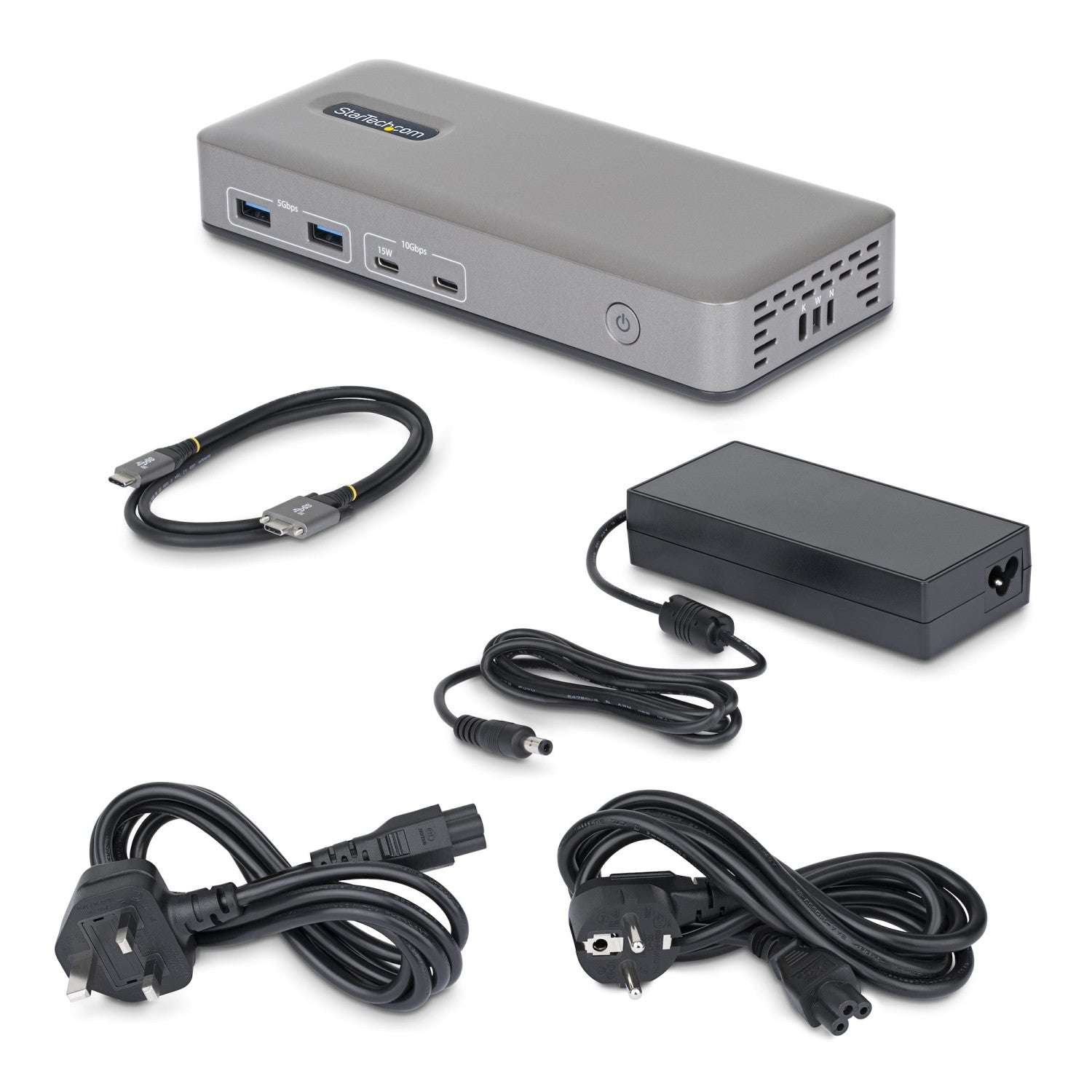 StarTech.com Docking Station USB-C Dual Monitor, HDMI 4K 60Hz, Ricarica Laptop 100W, Ethernet 1GbE, Senza Driver, Dock Multi-Monitor per Windows