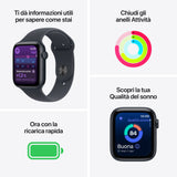Apple Watch SE (3nd generation) SE 3 GPS 44mm Cassa Alluminio Mezzanotte con Sport Band Mezzanotte - S/M Venduto come Grado B 0195950388336