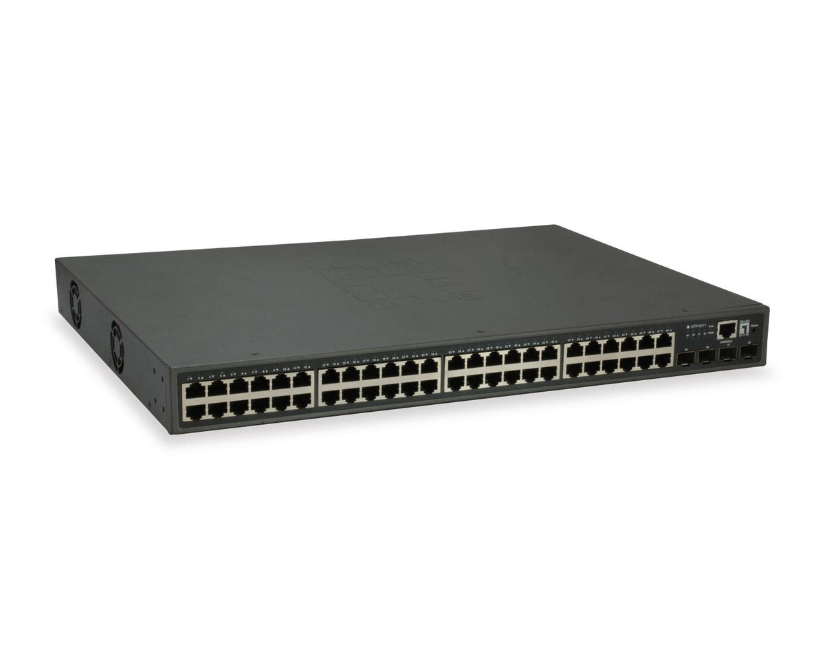 LevelOne GTP-5271 switch di rete Gestito L3 Gigabit Ethernet (10/100/1000) Supporto Power over Ethernet (PoE) Grigio