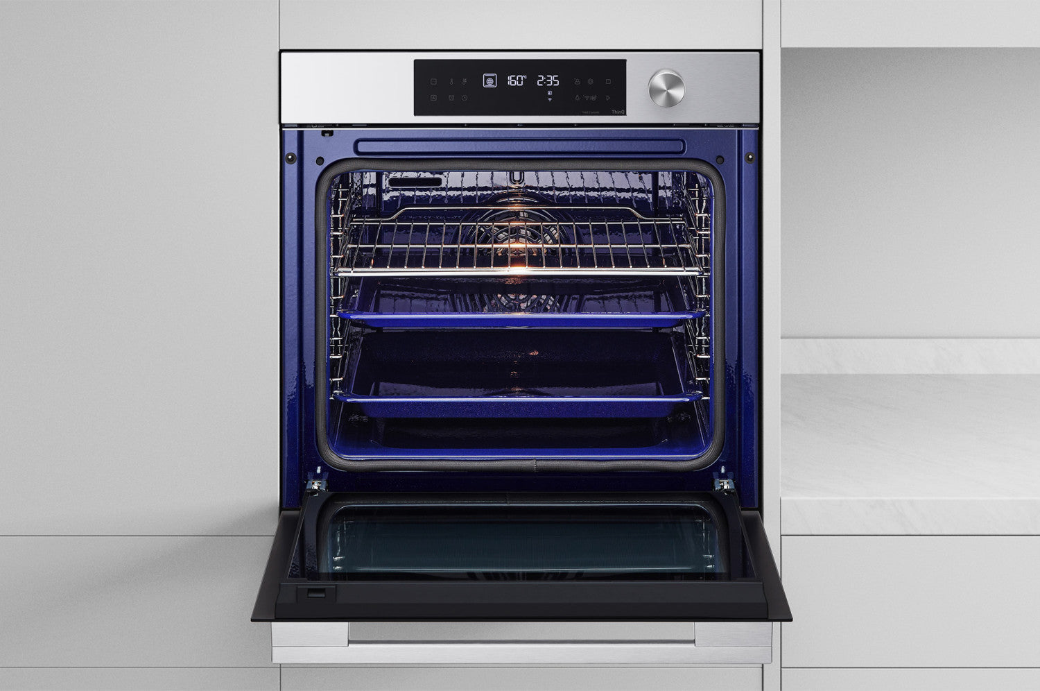 LG InstaView WSED7612S Forno 76L Classe A EasyClean, Pirolisi, Air Fry, Sous Vide, Wi-Fi