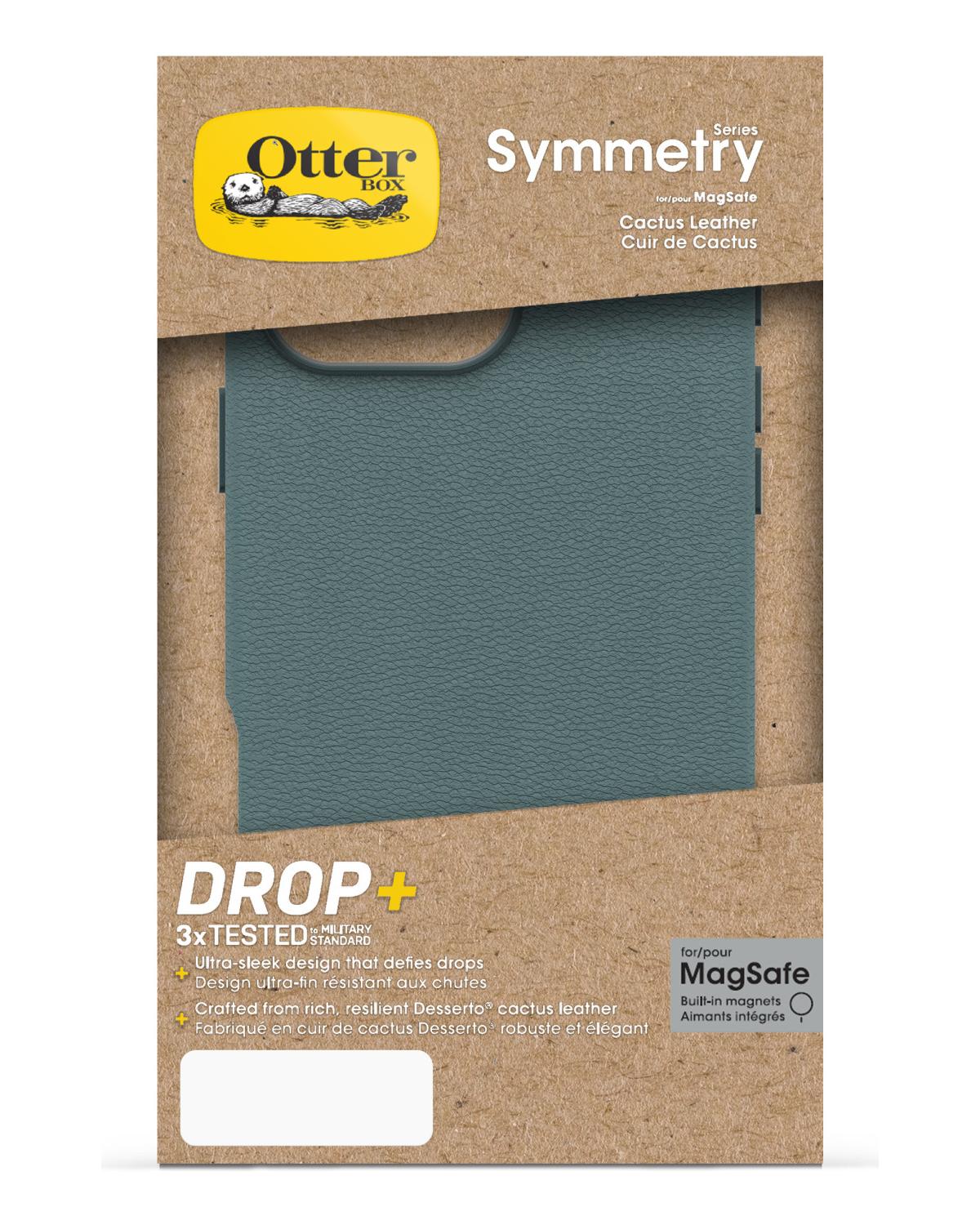 OtterBox Symmetry Series Cactus Leather per MagSafe per iPhone 16 Pro Max Juniper Sprig