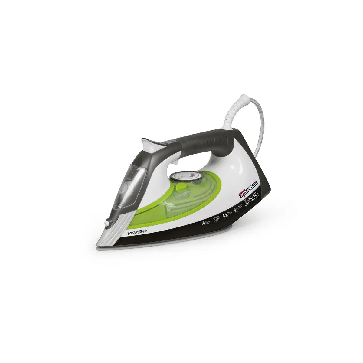 Termozeta Ferro Da Stiro A Vapore 73481 Piastra In Ceramica Serbatoio 450 Ml Micro Pompa Sensori Di Movimento