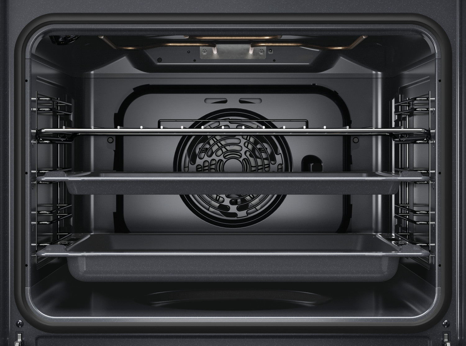 Whirlpool OMK58HU0X forno 71 L Nero, Acciaio inox