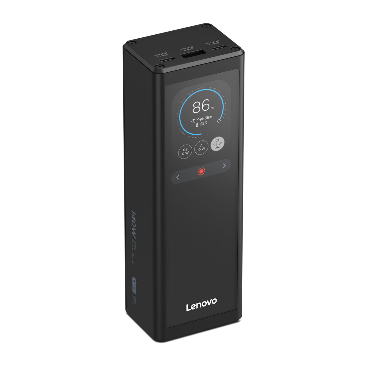 Lenovo 140W Smart Laptop Power Bank Ioni di Litio 20000 mAh Nero