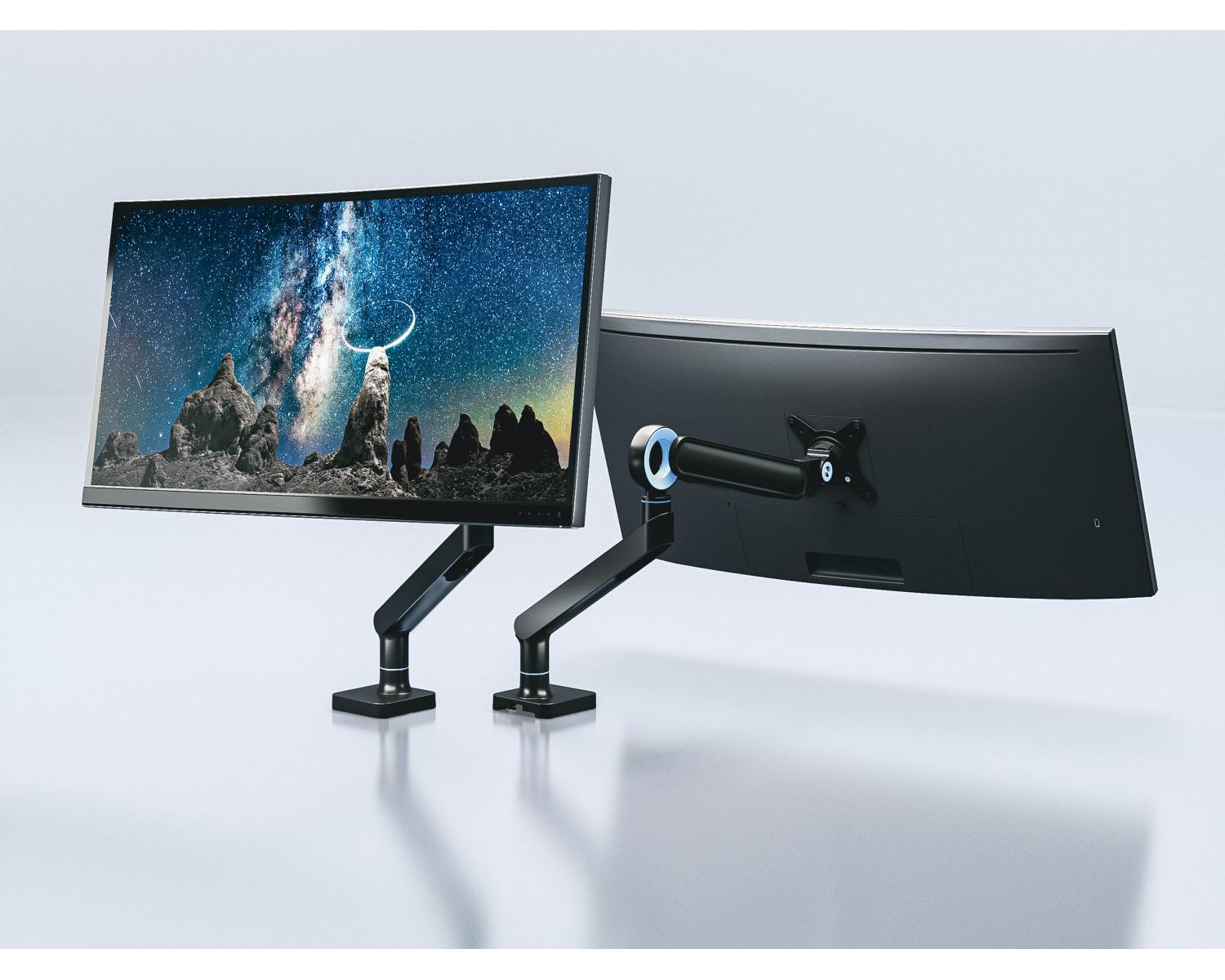 Equip 650184 supporto da tavolo per Tv a schermo piatto 88,9 cm (35") Nero Scrivania