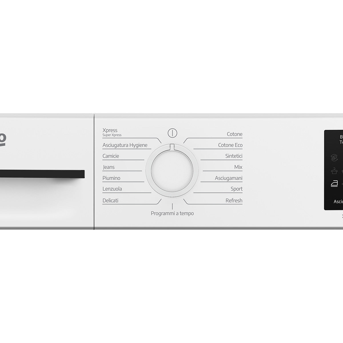 Beko BMT83EW asciugatrice 8kg, Classe D, Linea Estetica NX, motore asincrono, Display digitale, colore Bianco, oblò Bianco