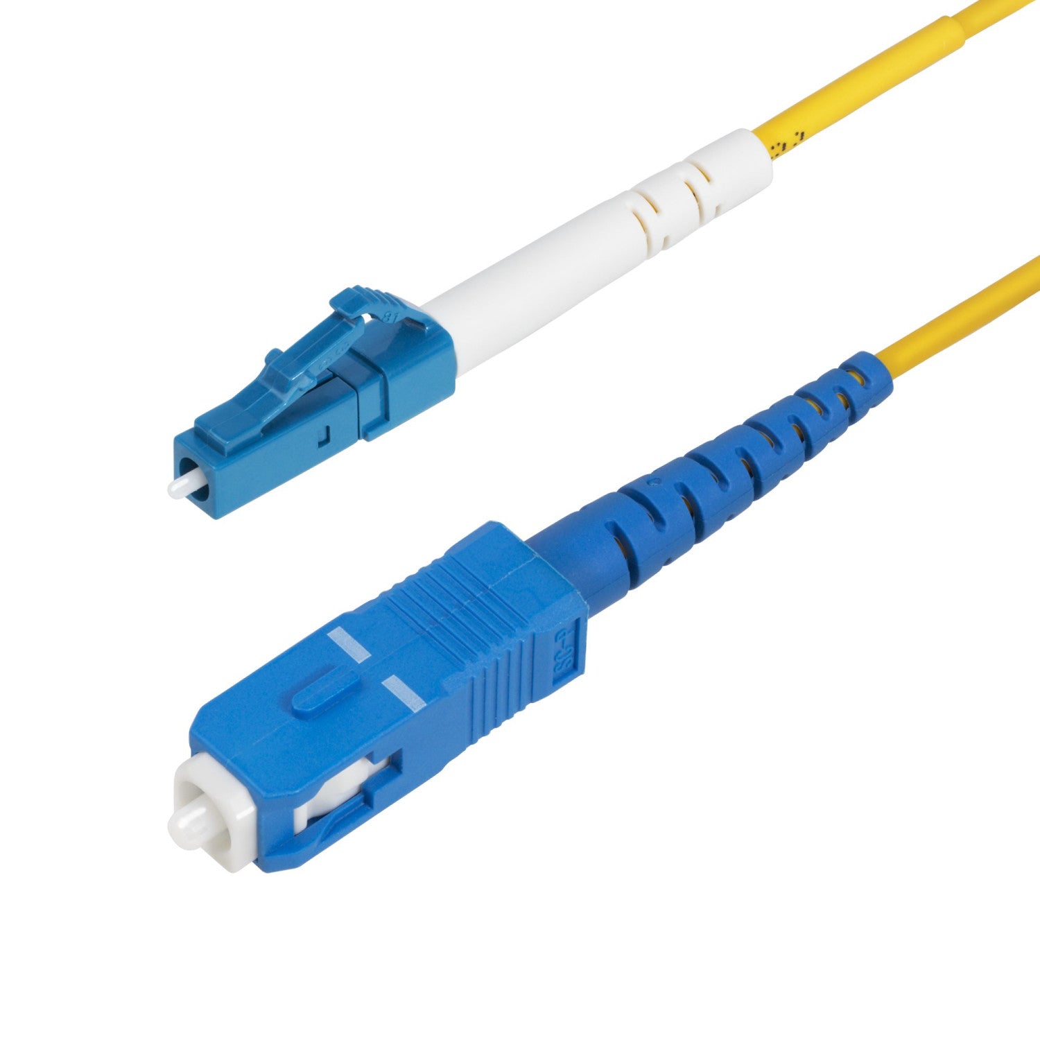 StarTech.com Cavo in fibra ottica simplex monomodale OS2 da LC a SC (UPC) da 3m, 9/125µm, 40G/100G, Insensibile alla piegatura, Bassa perdita di inserzione, Cavo patch in fibra LSZH