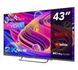 Smart Tech 43FV02V TV 109,2 cm (43pollici) 4K Ultra HD Smart TV Wi-Fi Grigio 230 cd/m²