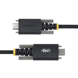 StarTech.com Cavo di ricarica USB-C da 3m, chiusura a vite laterale, 240W (5A) PD EPR, rivestimento in silicone con nylon intrecciato, USB 2.0, certificato USB-IF