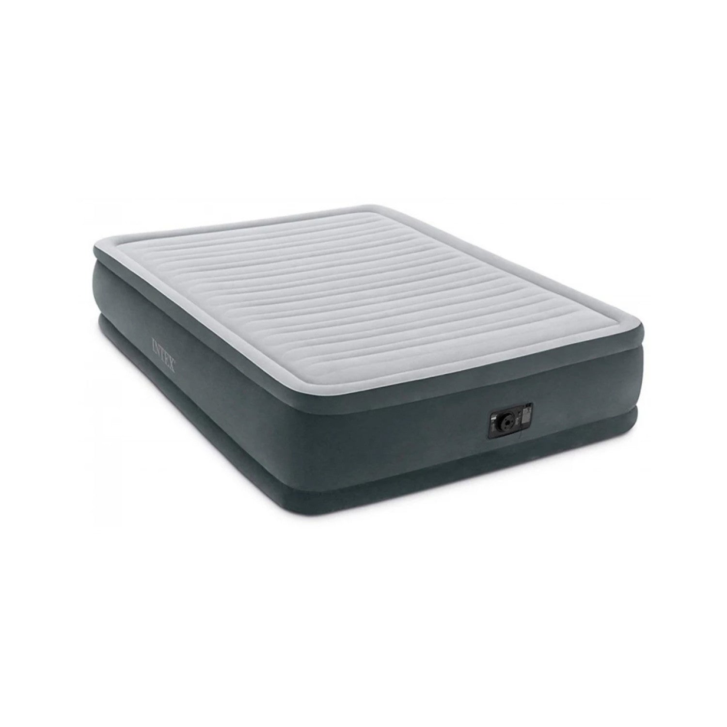 Intex DuraBeam Comfort Plush Elevated Doppio materasso Grigio Grigio chiaro