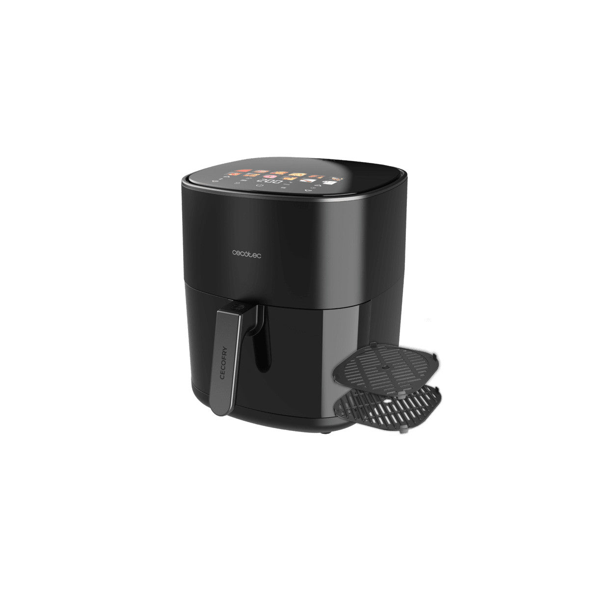 Cecotec Cecofry Grill Duoheat 6500 Friggitrice ad aria calda Singolo 6,5 L Indipendente 2200 W Nero