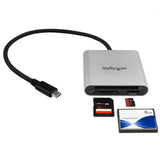 StarTech.com FCREADU3C lettore di schede USB 3.2 Gen 1 (3.1 Gen 1) Type-C Nero, Argento