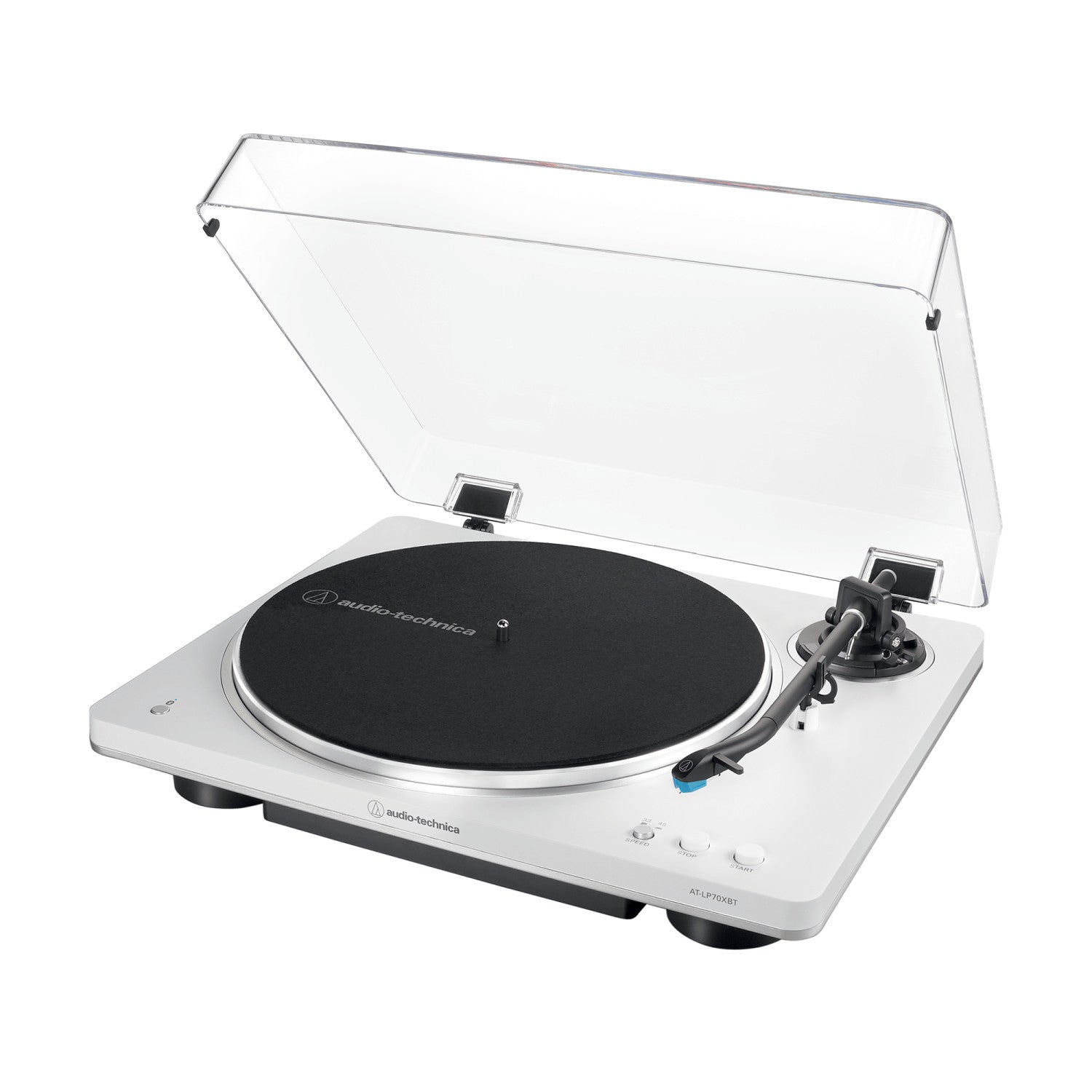 Audio Technica AT LP70XBT Giradischi con trasmissione a cinghia Argento Bianco Completamente automatico