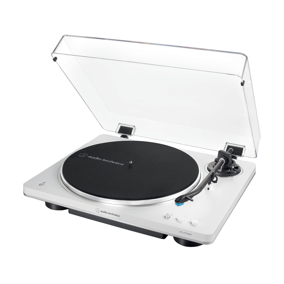 Audio Technica AT LP70XBT Giradischi con trasmissione a cinghia Argento Bianco Completamente automatico