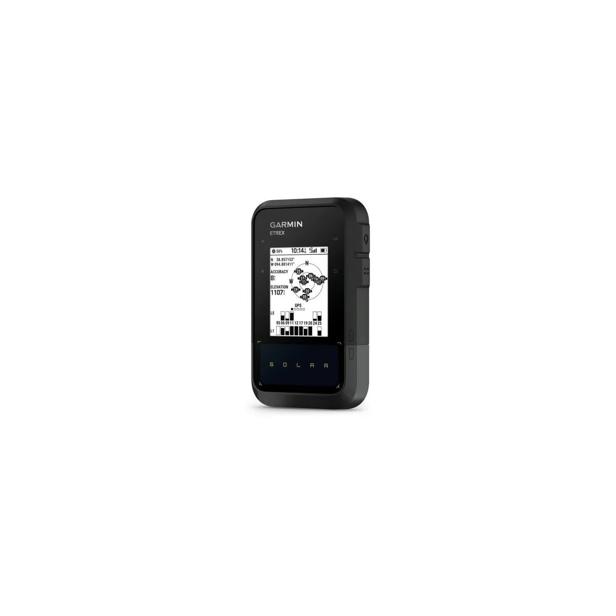 Garmin eTrex Solar Navigazione Palmare Energia solare GPS multibanda Schermo da 2.2 pollici Nero