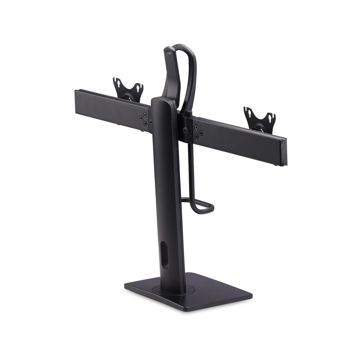 StarTech.com Supporto da Tavolo per Due Monitor- Staffa con barra trasversale per 2 Schermi da 27" VESA 75x75/100x100, altezza regolabile, portata 6 kg per Display