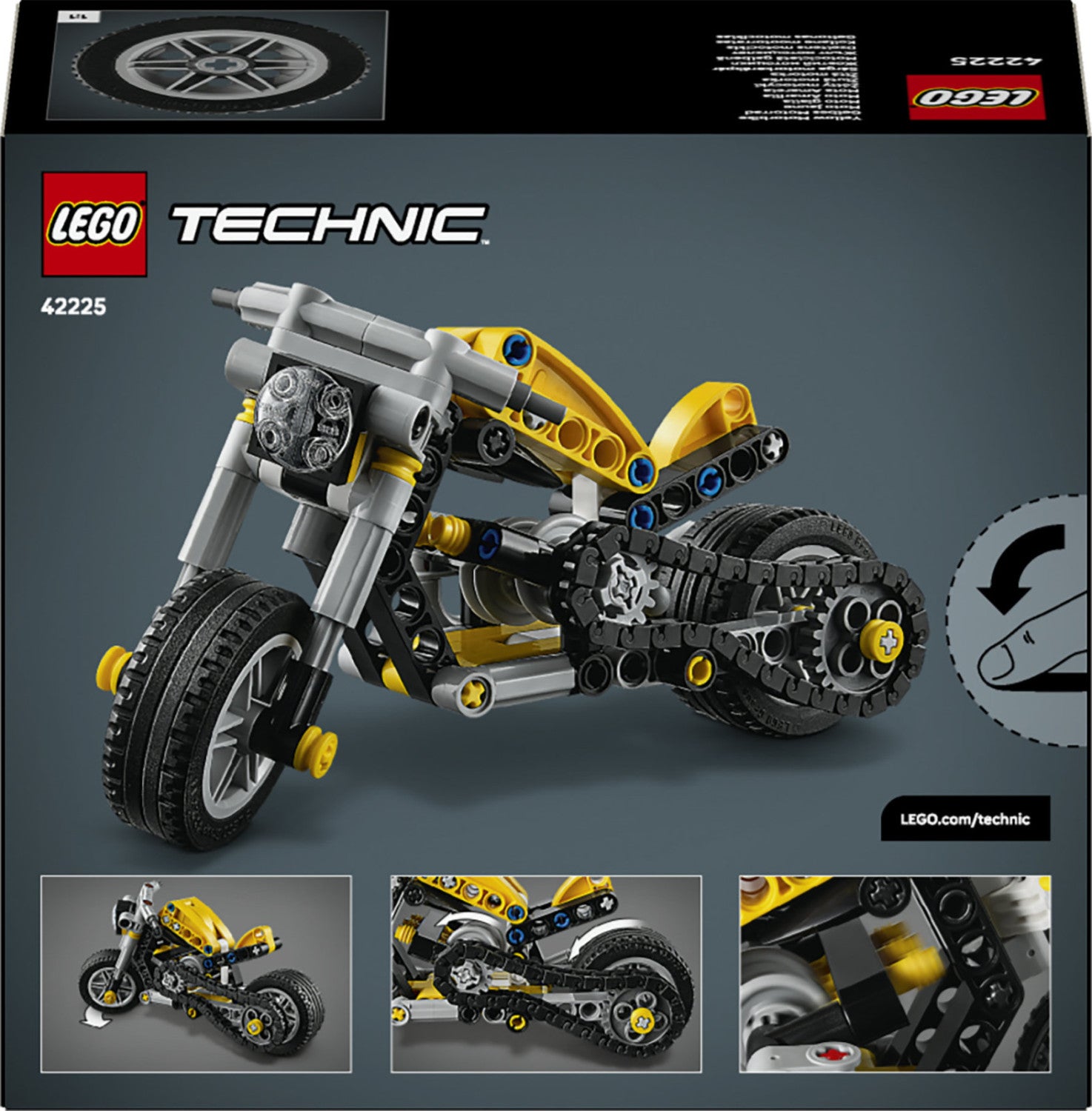 LEGO Technic Moto Gialla 42225