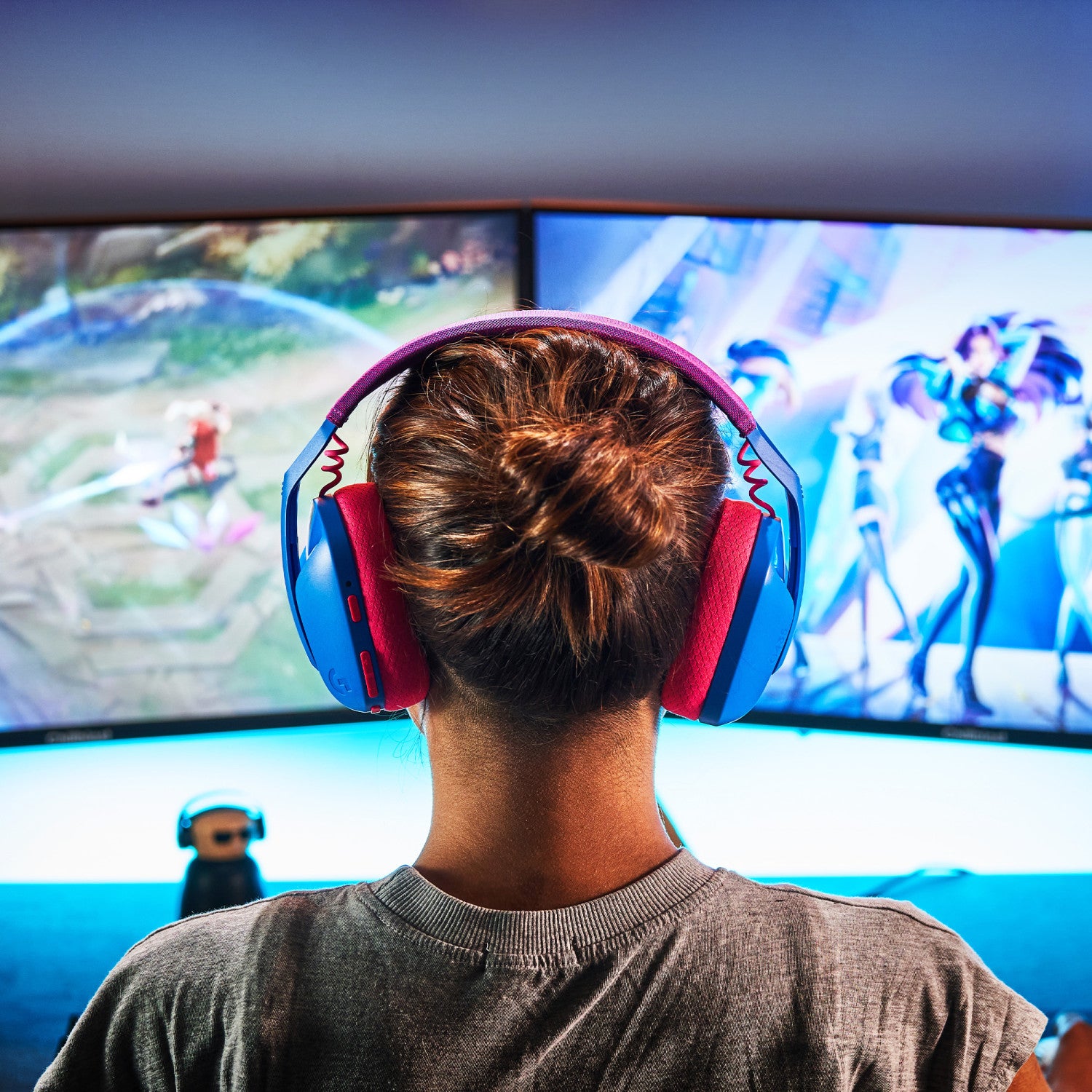 Logitech G Logitech G435 LIGHTSPEED Cuffie Gaming Wireless Bluetooth per PC PS4 PS5 Smartphone Blu