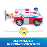 PAW Patrol : Search Rescue, Camion di Salvataggio di Marshall con 2 Personaggi, Camion Giocattolo a Retrocarica, Giocattoli per Bambini e Bambine, 3 Anni