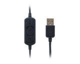 Equip 245305 Cuffie Cablato a Padiglione Ufficio USB tipo A Nero