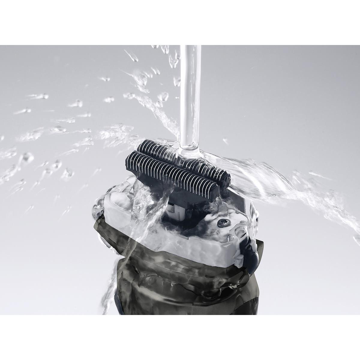 Panasonic ES-RW33-H503 Rasoio 2 Lame WET DRY Grigio scuro Trimmer Baffi e Basette