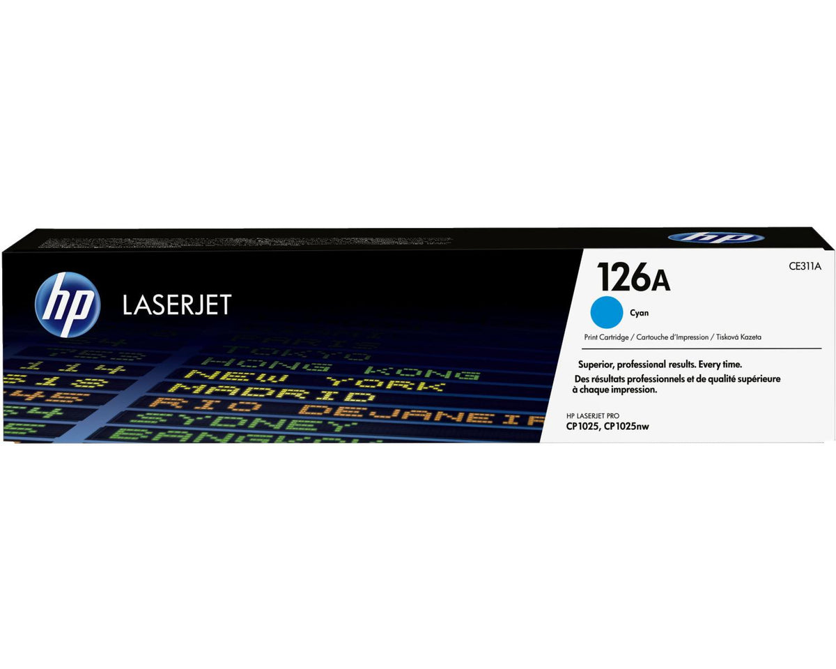 HP 126A Cyan Original LaserJet Toner Cartridge Cartuccia Toner 1 pz