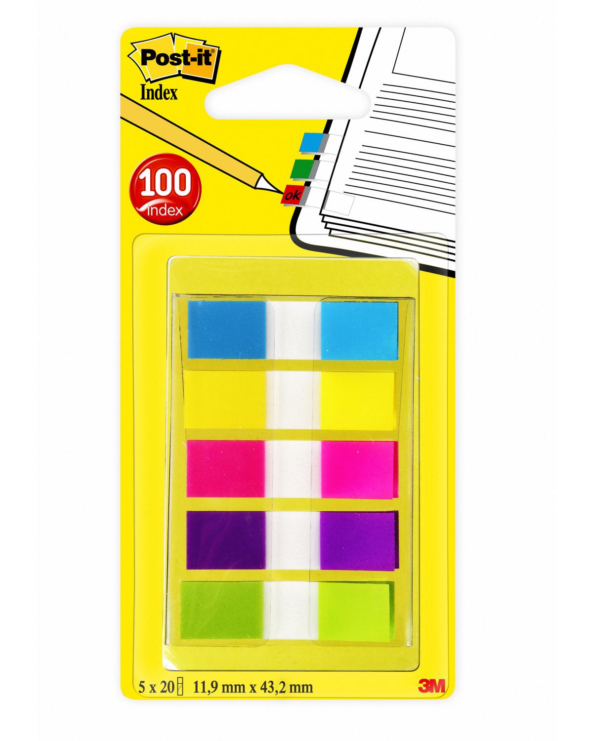 Post-It 6835CB intercalare Indice a linguetta vuota Multicolore