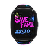 SaveFamily Iconic Plus 2 4,52 cm (1.78pollici) 40 mm Digitale Touch screen 4G Nero Wi-Fi GPS (satellitare)