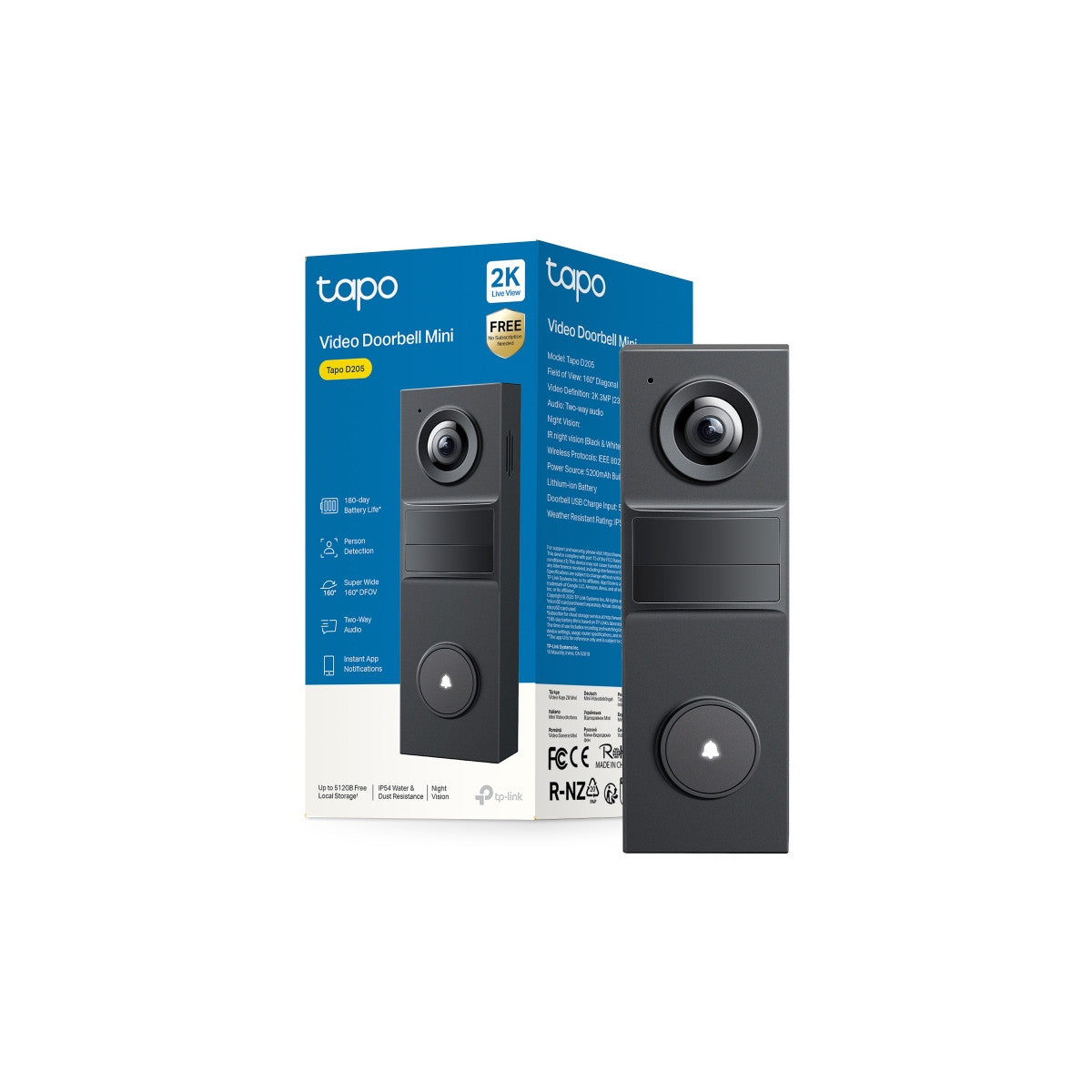 TP-Link Tapo TD20 Nero