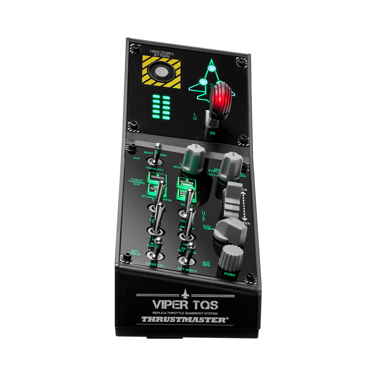 Thrustmaster VIPER Panel Nero USB Joystick leva di controllo del motore PC