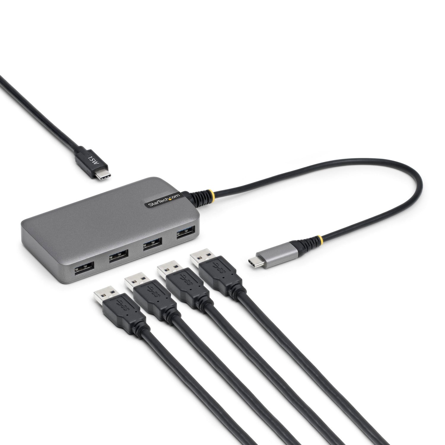 StarTech.com 5G4AC-USB-C-HUB hub di interfaccia USB 3.2 Gen 1 (3.1 Gen 1) Type-C 5000 Mbit/s Grigio